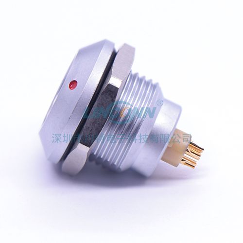 国产推拉自锁连接器ZGG 0K 2-9芯内(后)锁插座 焊接