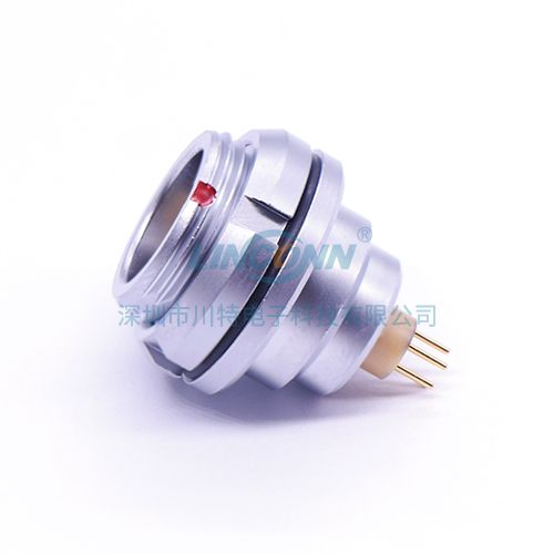 推拉自锁防水连接器ZEG 0K 2-9芯外(前)锁插座 PCB