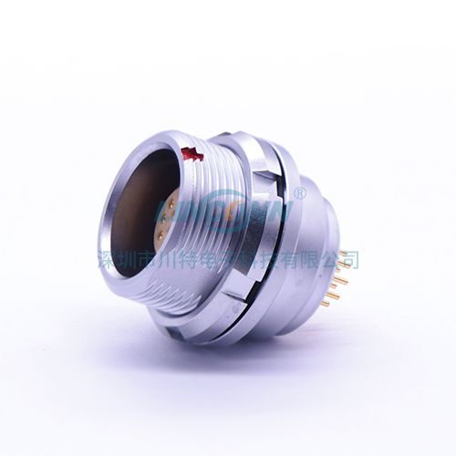 推拉自锁结构连接器ZEG 1K 2-16芯外(前)锁插座 PCB