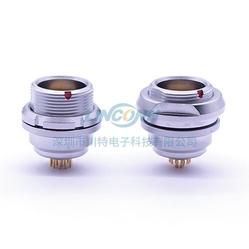 推拉自锁连接器制造ZEG 2K 2-32芯外(前)锁插座 PCB