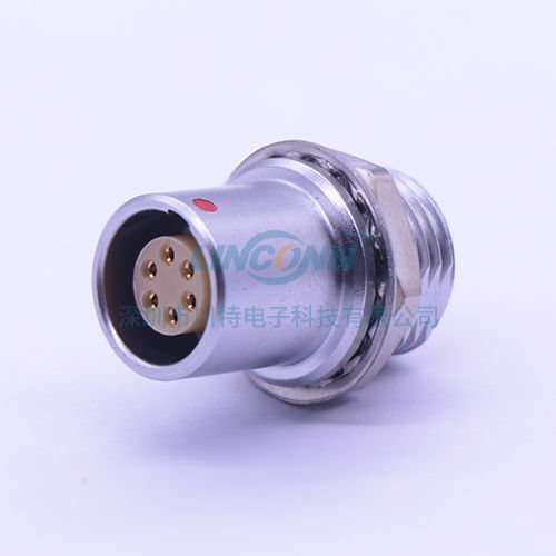 圆形推拉自锁连接器ZHG 1B 2-16芯内(后)锁浮动式插座 焊接 2