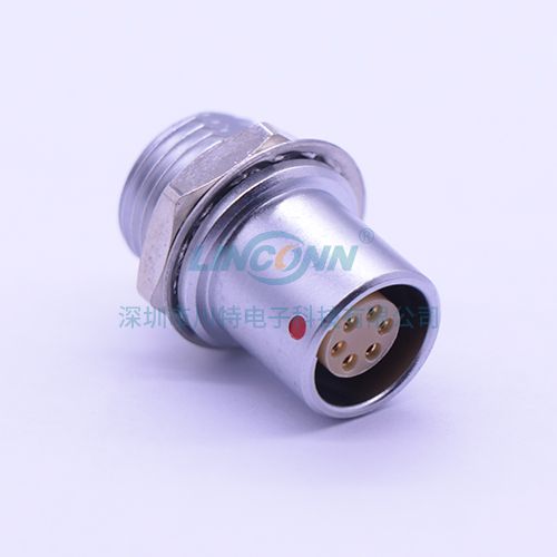 圆形推拉自锁连接器ZHG 1B 2-16芯内(后)锁浮动式插座 焊接