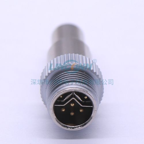 工业插头连接器M12 Y-code包胶式公头 5