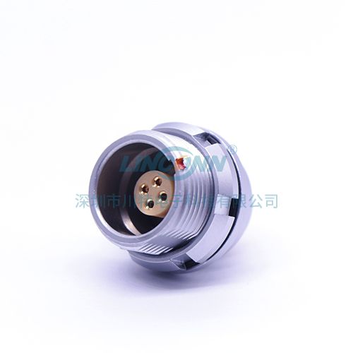 推拉自锁连接器生产ZEG 1K 2-16芯外(前)锁插座 焊接