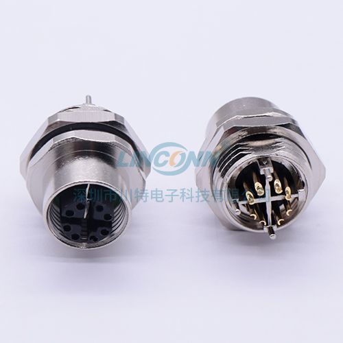 M12后锁x-code母座 焊接