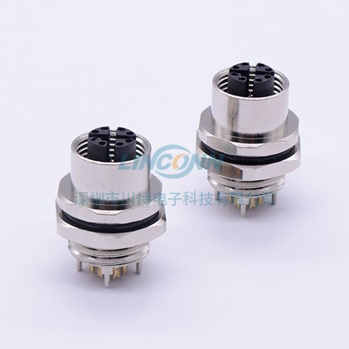 M12后锁x-code母座 焊接