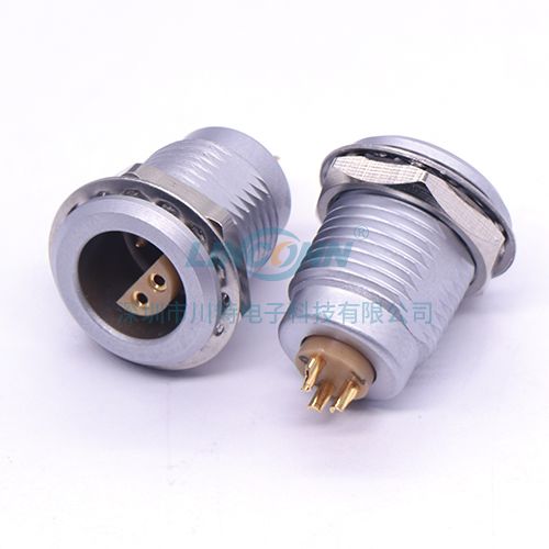 金属自锁连接器ZRA 1S 后锁母座 焊线式