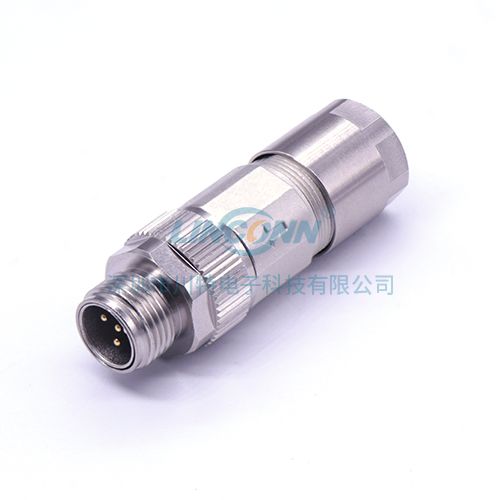 航空插头连接器M12KB铆压装配3-8芯公头 4