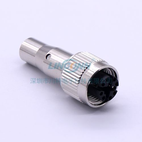 M12以太网连接器M12x-code 包胶式母头 3