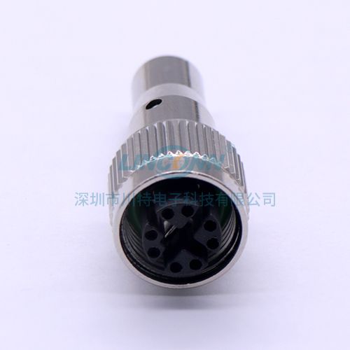 M12以太网连接器M12x-code 包胶式母头 4