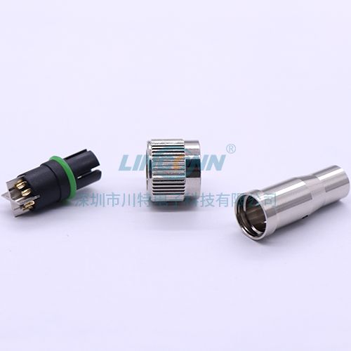 M12以太网连接器M12x-code 包胶式母头 1