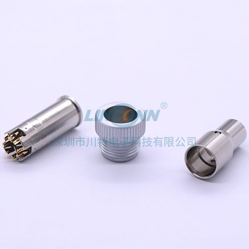 以太网交换机连接器M12x-code 包胶式公头 1