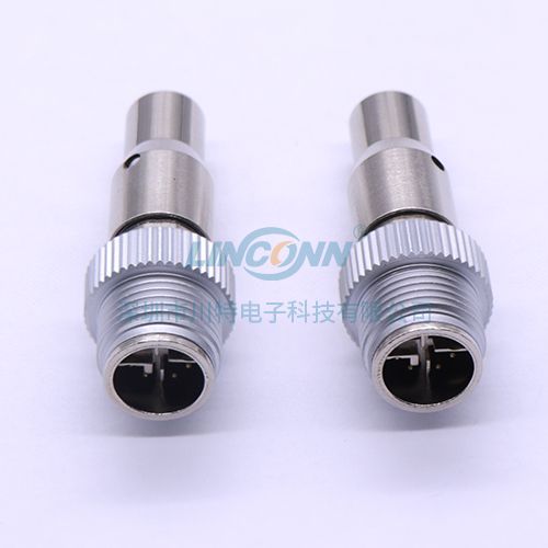 以太网交换机连接器M12x-code 包胶式公头 5