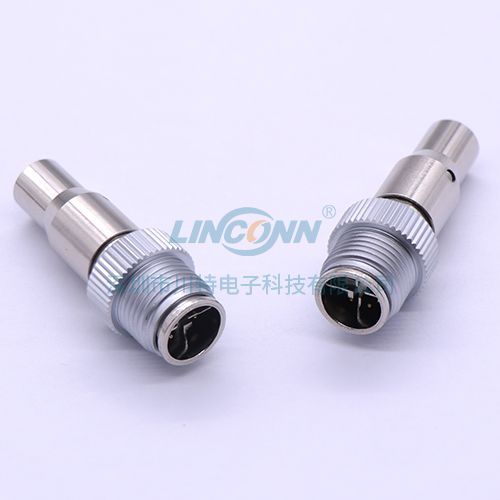 以太网交换机连接器M12x-code 包胶式公头 3