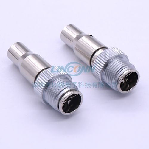 以太网交换机连接器M12x-code 包胶式公头 4