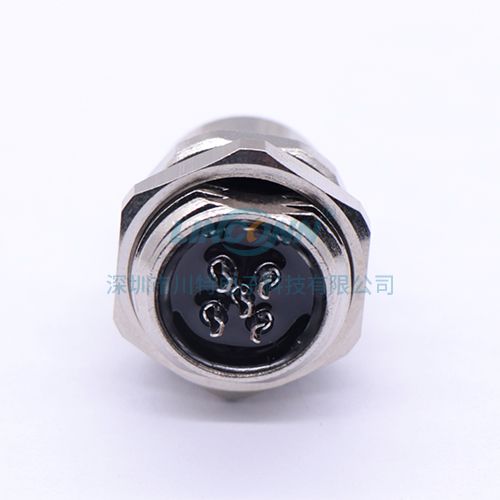 圆形电连接器M12E8内(后)锁3-17芯母座,PCB针 2