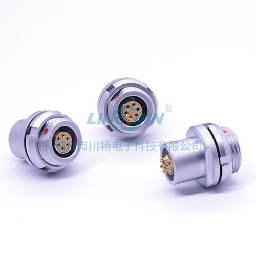 精密自锁连接器G8 1F前锁2-16芯母插座针 焊线式 6