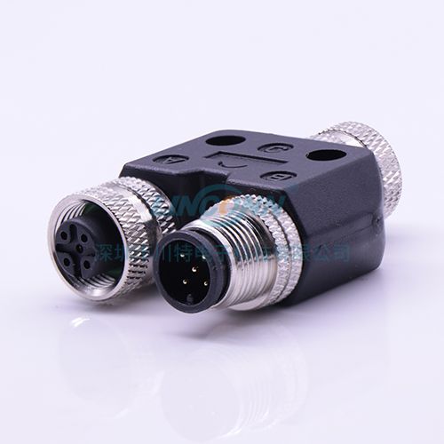 M12 Y型三通转接头3-17芯 3
